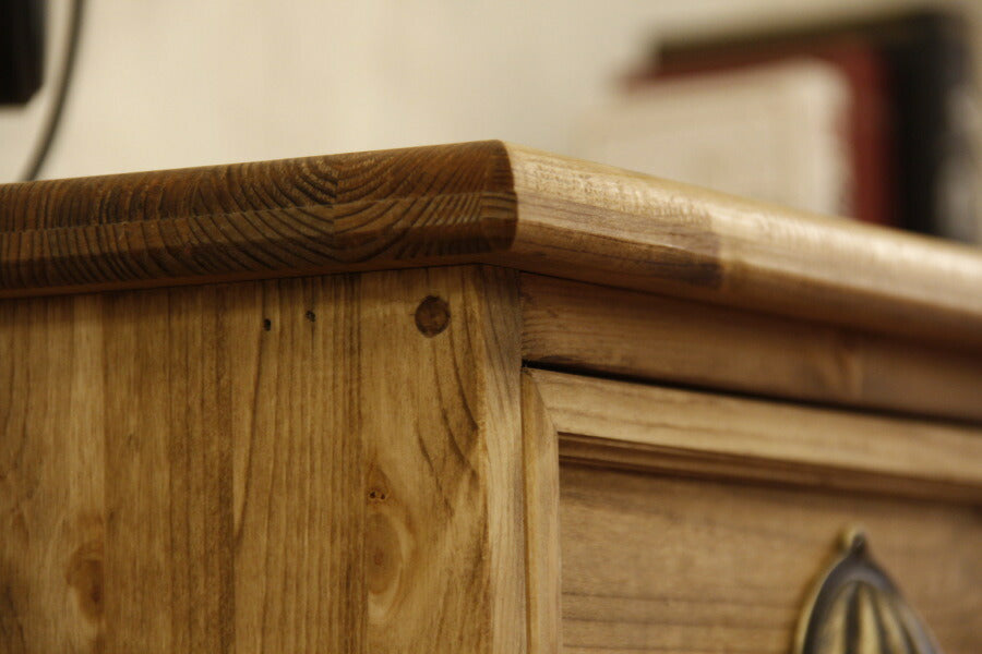 キャビネット クラシック チェスト W1250 オーダーメイド カントリー家具 完成品 選べるカラー たんす 衣類収納 収納 収納棚 引き出し 無垢 木製 北欧 パイン 北欧パイン パイン材 おしゃれ - 10