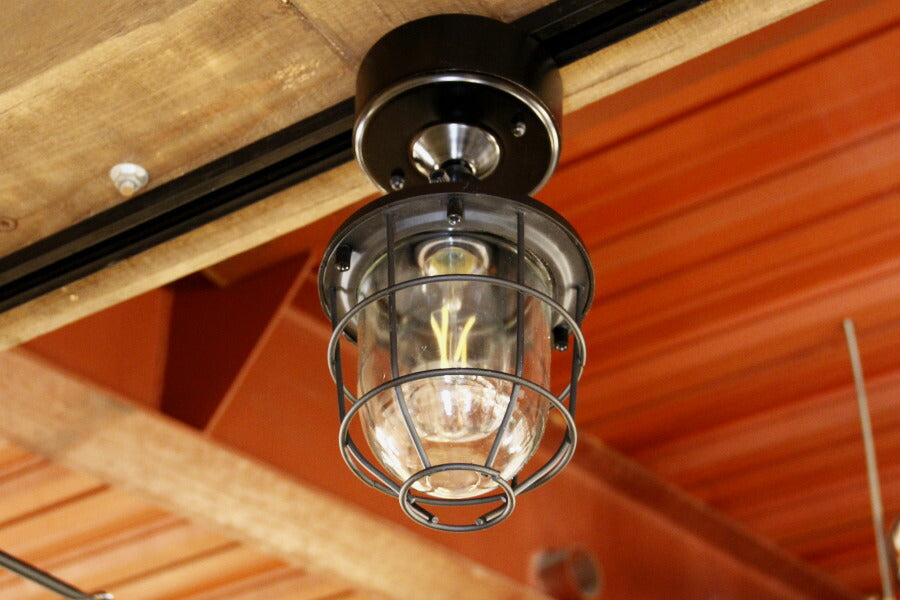【エジソン型 LED付き】西海岸風 レトロマリンランプ - ship シップ -　照明　照明器具　船舶照明　引っ掛けシーリング　リビング　寝室　玄関　廊下　店舗　インテリア　マリン　アンティーク　ヴィ - 5