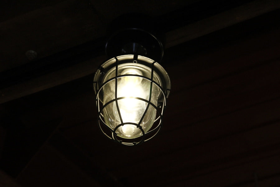 【エジソン型 LED付き】西海岸風 レトロマリンランプ - ship シップ -　照明　照明器具　船舶照明　引っ掛けシーリング　リビング　寝室　玄関　廊下　店舗　インテリア　マリン　アンティーク　ヴィ - 7