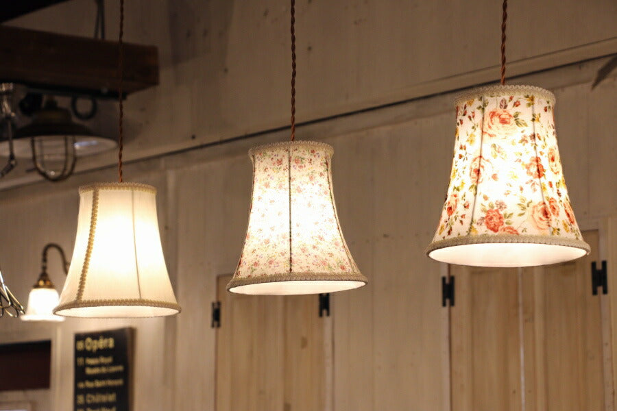 【LED付き】1灯 花蓮ペンダントライト ペンダントランプ 照明 天井照明 引掛けシーリング LED対応 リビング ダイニング 玄関 廊下 店舗 カフェ アンティーク フレンチ カントリー クラシック - 4