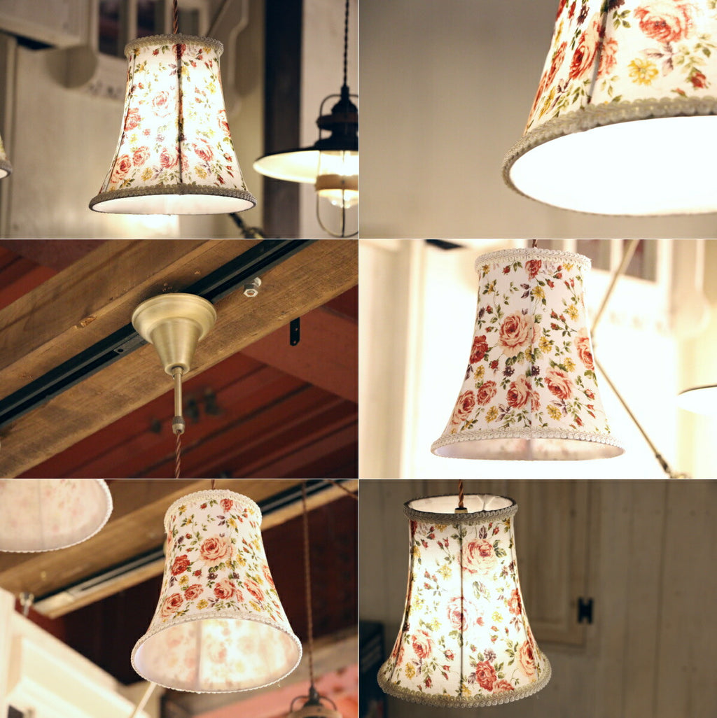 【LED付き】1灯 花蓮ペンダントライト ペンダントランプ 照明 天井照明 引掛けシーリング LED対応 リビング ダイニング 玄関 廊下 店舗 カフェ アンティーク フレンチ カントリー クラシック - 5