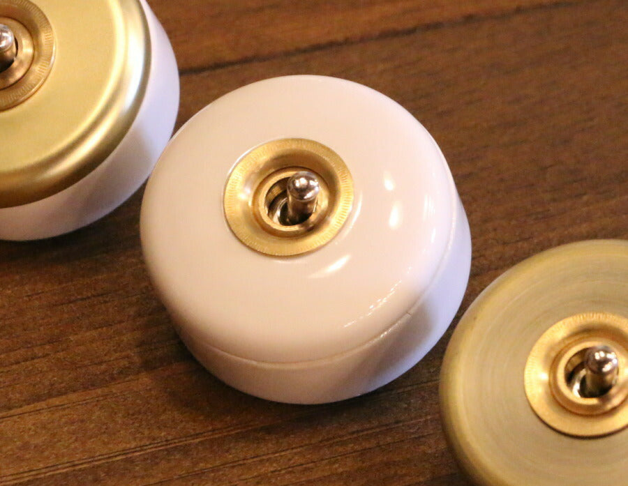 陶器スイッチ スイッチ 照明 照明器具 ペンダントランプ 陶器 北欧 レトロ ナチュラル 雑貨 アメリカンスイッチ 片切 ３路 電気 壁スイッチ ナチュラル 雑貨 インテリア 店舗 おしゃれ 可愛い  - 9