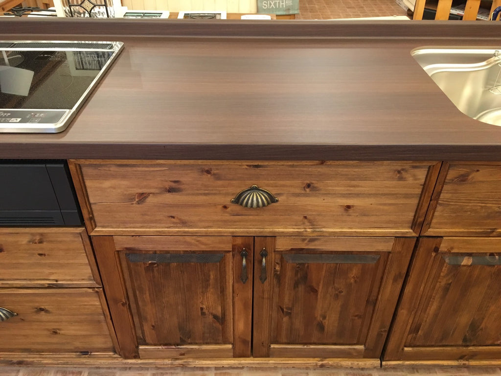 【現品限り】　キッチン　ナチュラル　クラシック お洒落 エレガンス 　　手作り　カントリー　ＣＯＵＮＴＲＹ・ＫＩＴＣＨＥＮ47　W2550 アウトレット　※本体部分のみ - 6