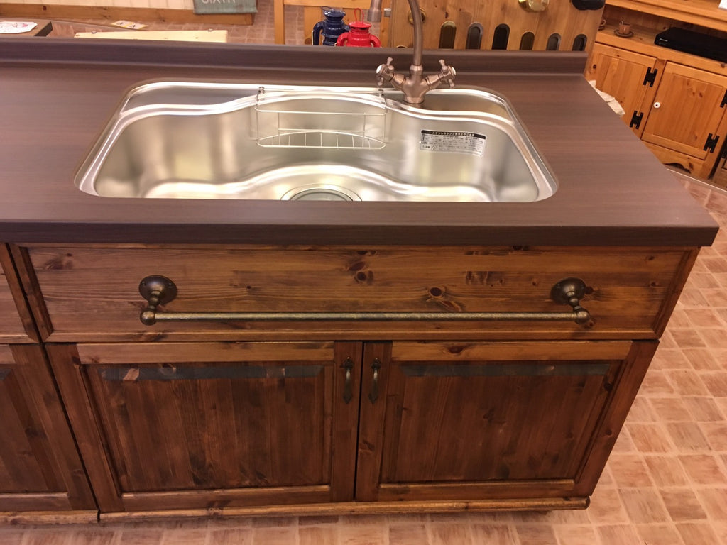 【現品限り】　キッチン　ナチュラル　クラシック お洒落 エレガンス 　　手作り　カントリー　ＣＯＵＮＴＲＹ・ＫＩＴＣＨＥＮ47　W2550 アウトレット　※本体部分のみ - 7