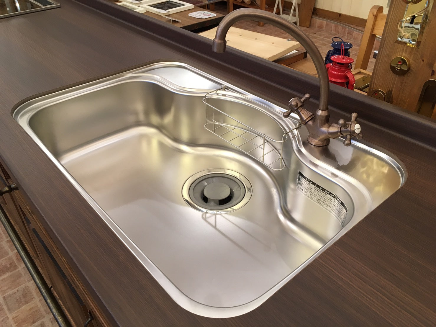 【現品限り】　キッチン　ナチュラル　クラシック お洒落 エレガンス 　　手作り　カントリー　ＣＯＵＮＴＲＹ・ＫＩＴＣＨＥＮ47　W2550 アウトレット　※本体部分のみ - 8