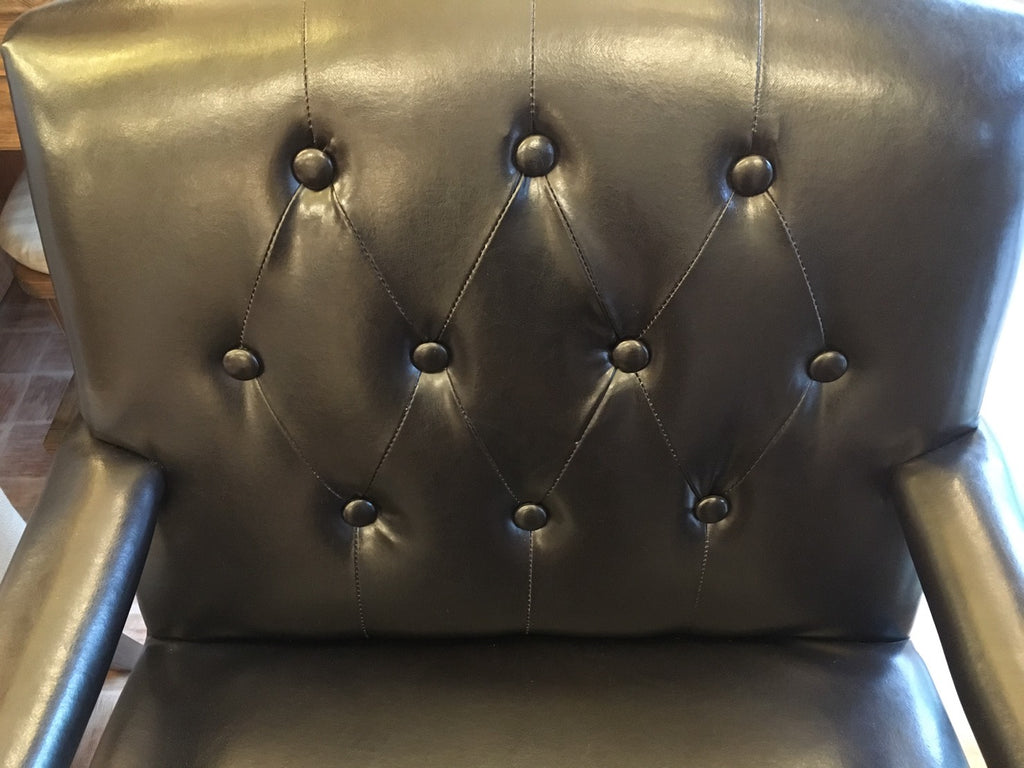 【現品限り】アウトレット 一人掛けソファ黒　椅子　ひじ掛け　　展示品 - 5