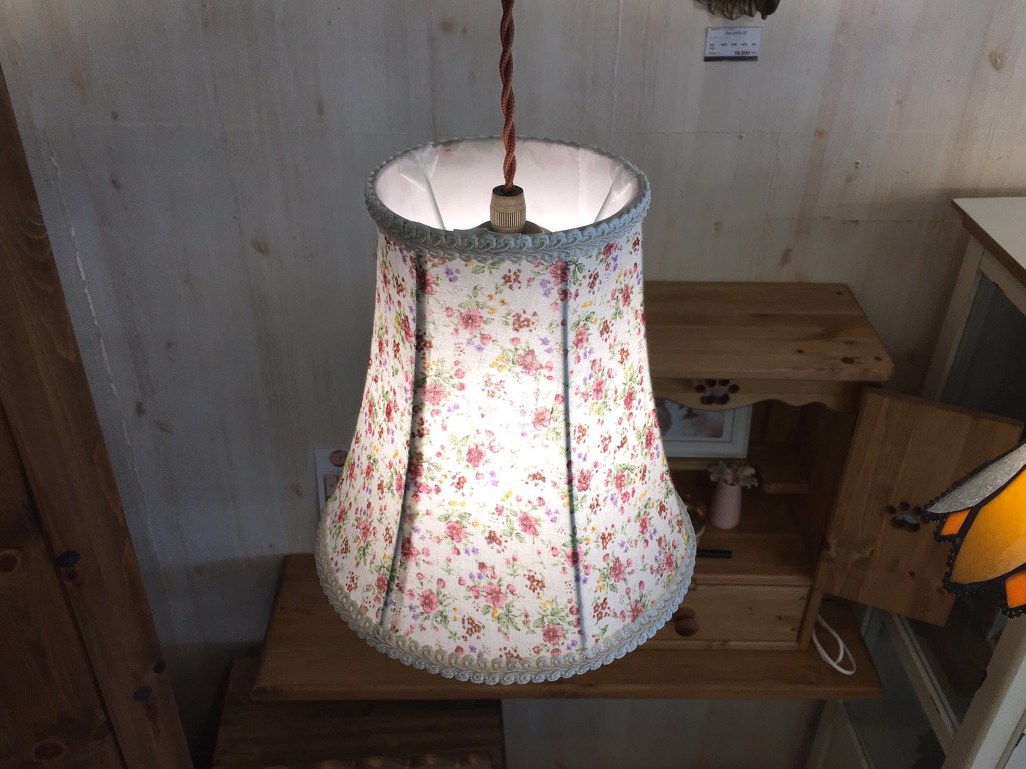 【展示品アウトレット】現品限り 花蓮 １灯ペンダントランプ ランプ ランプシェード ライト 照明 照明器具 天井照明 引掛けシーリング リビング ダイニング インテリア おしゃれ 展示品 - 4