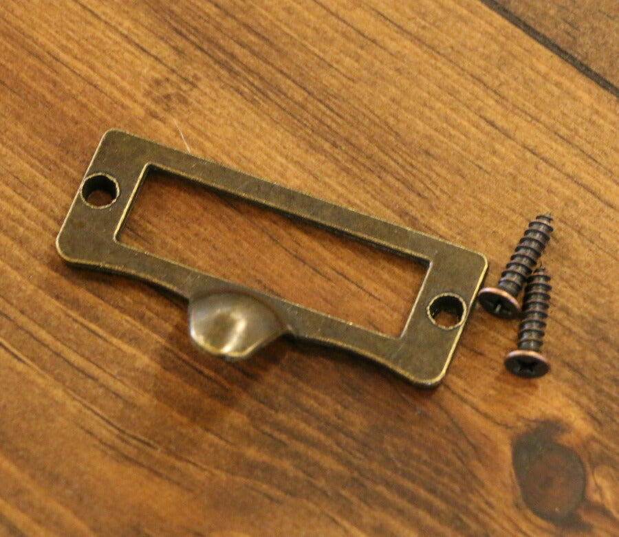 ネームプレート ツマミ 名札 取っ手 DIY 家具 引き出し 扉 交換用 インテリア 材料 大工 可愛い おしゃれ アンティーク風 - 2