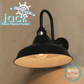 【LED付き・安心の日本製】【エジソン型 レトロ型  LED付き】西海岸風 レトロマリンランプ - jack ジャック - 壁直付照明　照明器具　防雨　デッキライト