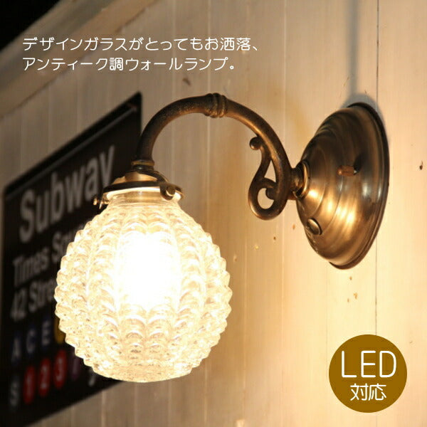 ballonウォールランプ（バロンウォールランプ）　rmp wlp( ウォールランプ 壁掛けライト ブラケット 照明 LED電球  廊下用 北欧  階段用 アンティーク  玄関  ) キャンドールss