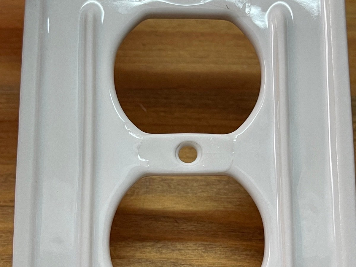 アウトレット　スイッチプレート コンセントカバー 照明 照明器具 ペンダントランプ 陶器 北欧 レトロ ナチュラル 雑貨  DIY 2穴 - 4
