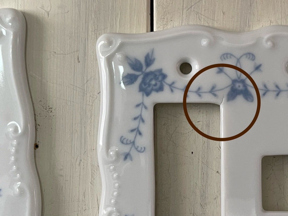 アウトレット スイッチプレート コンセントカバー 照明 照明器具 ペンダントランプ 陶器 北欧 レトロ ナチュラル 雑貨  DIY 4穴 - 6