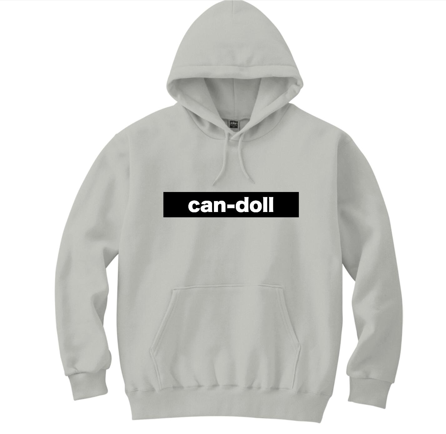 パーカー メンズ レディース can-dollロゴ入りパーカー フーデッドライトパーカー  上 トップス 送料無料 男女兼用 キッズ 大きいサイズ グレー  シンプル 110cm-2XL - 2