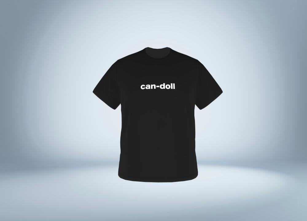 tシャツ メンズ 半袖 レディース can-doll ロゴ入りＴシャツ 厚手 男女兼用 キッズ 大きいサイズ 綿 コットン ブラック 黒  120cm-3XL クルーネック プリント スポーツ トップ - 3