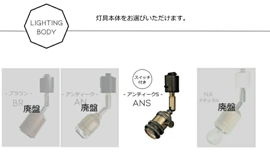 組み合わせ自由 選べる デザイン ダクトレールライト LED付き 看板灯 間接照明 ライトレール インテリア レールライト インダストリアル ヴィンテージ アンティーク ブルックリン 選べるカラー 口 - 7