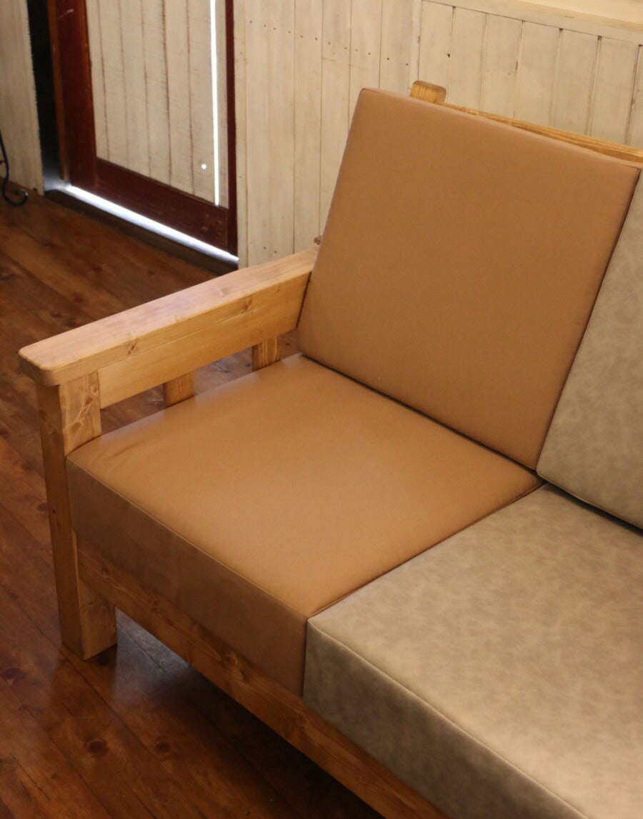 【座面のみ】替えカバー単品　ベンチソファ用 専用 ソファベンチ イス カントリー家具 ナチュラル家具 替えカバー 洗い替え用 チャック リビング セット ナチュラル おしゃれ クッション レザー 合皮 - 11