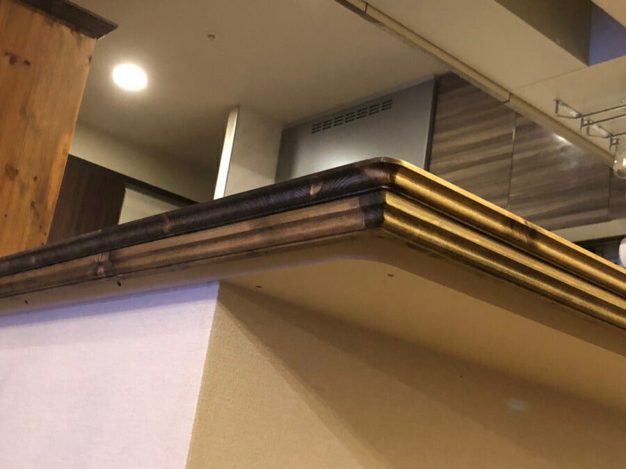 【貼るだけ簡単チェンジ 】カウンター天板 交換 入替 クラシック エレガンス カントリー 対面 リビング 新築 リフォーム リノベーション アンティーク キッチン DIY 木材 建築材料 貼り替え 簡 - 6