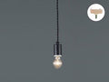 【エジソン型 レトロ型 LED付き】　ペンダントライト 天井照明 引掛けシーリング リビング ダイニング 廊下 玄関 店舗 インテリア ヴィンテージ アンティーク 工業 塩系 ブルックリンインダストリアルランプ- St, Brooklyn,
