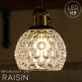 【 ミニレトロ型 LED電球 付き】ペンダントライト  Raisin - レザン - 1灯 ペンダントランプ シーリングライト LED 電球 対応 天井 照明 おしゃれ アンティーク 玄関 ダイニング キッチン リビング