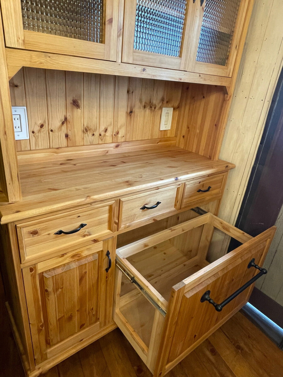 アウトレット クラシック カップボード W1200  北欧 無垢 木製 収納 キッチンボード 台所 食器棚 レンジ台 キッチン収納 収納棚 棚 扉付き収納 おしゃれ 家具 アメリカン ナチュラル カン - 6