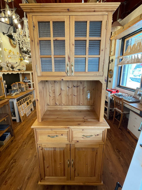 アウトレット ２ガラスドア クラシック カップボード W800  北欧 無垢 木製 収納 キッチン 食器棚 キッチン収納 収納棚 レンジ台 コンセント ホワイト おしゃれ 家具 インテリア カントリー - 2