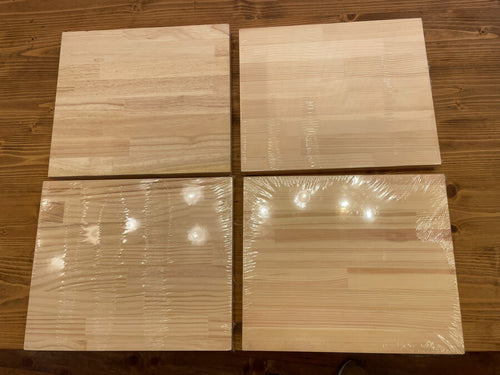 アウトレット　4枚セット パイン材　木材　材料　棚板　無垢材　トレー DIY - 2