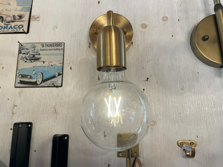 アウトレット【【LED電球付き】シングルブラケット ウォールライト ランプ 間接 照明 壁 真鍮　陶器　リビング 廊下 洗面所 店舗 インテリア　ホテルライク　アメリカン　西海岸　西海岸風　ヴィンテー - 3