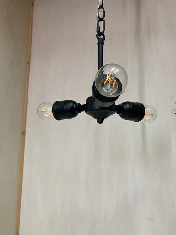 アウトレット　3灯ペンダントランプ　　照明　おしゃれ　室内用　レトロ　ヴィンテージ アンティーク　玄関 - 9