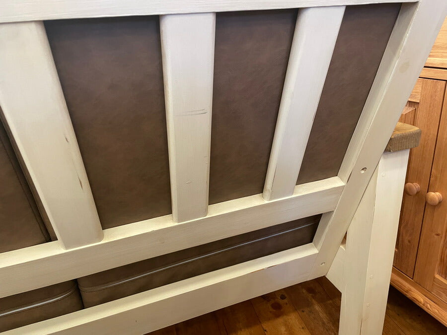アウトレット カントリー ベンチソファー 3P 木製 北欧 無垢 ナチュラル カントリー調 ソファ ベンチ イス 椅子 チェア 長椅子 腰掛け 背もたれ  パイン材 おしゃれ アンティーク アメリカン - 8