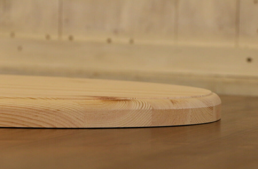 パイン材【 オーバル 型 ボード 】端材 DIY 木材 材料 大工 集成材 カントリー家具 北欧 塗装 加工 高品質  無垢 横ハギ 横はぎ トレイ まな板　カッティングボード ウッドトレイ - 5
