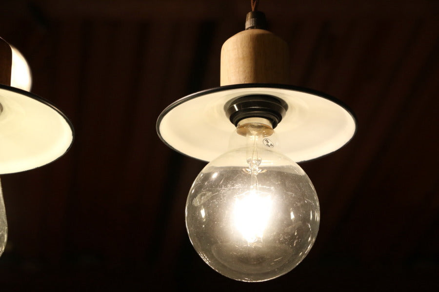 【レトロ型 エジソン型 LED付き】木製 ペンダントランプ ライト 天井照明 引掛けシーリング リビング ダイニング 廊下 玄関 店舗 インテリア インダストリアル ヴィンテージ アンティーク ブルッ - 11