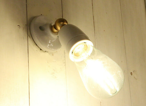 【LED付き】ニューヨーク - Pottery ポタリー - 陶器製 ブラケット ライト インダストリアル アンティーク風 LED付き LED電球 おしゃれ 電気 間接照明 ベッドルーム リビング 照 - 2