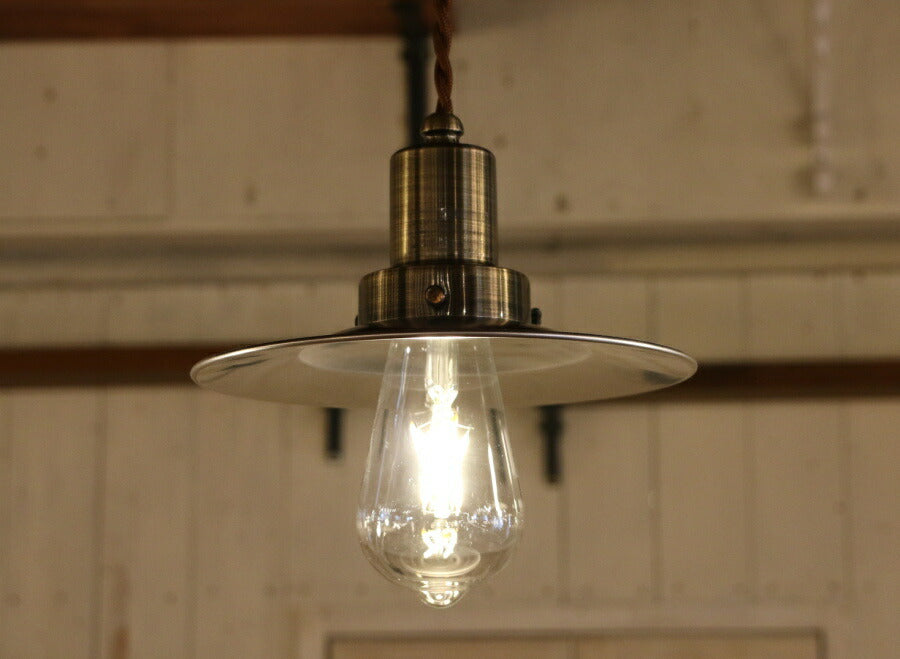 【エジソン型 レトロ型 LED付き】ペンダントライト 天井照明 引掛けシーリング リビング ダイニング 廊下 玄関 店舗 インテリア ヴィンテージ アンティーク 工業 塩系 ブルックリンインダストリア - 3