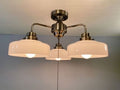 【エジソン型 レトロ型LED付き】天井直付け照明　リビング ダイニング 廊下 玄関 店舗 インテリア ヴィンテージ アンティーク 工業 塩系 ブルックリンインダストリアルランプ- St, Brooklyn, RB8453FLG -
