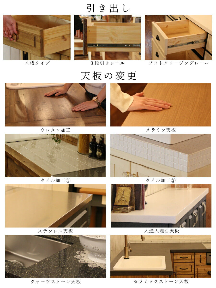 ハンドメイド　カントリー調　カントリー家具　壁掛けシェルフ　オーダーカーテンボックス・カーテンレール付き カーテン カーテンボックス カーテンレール　窓 - 15