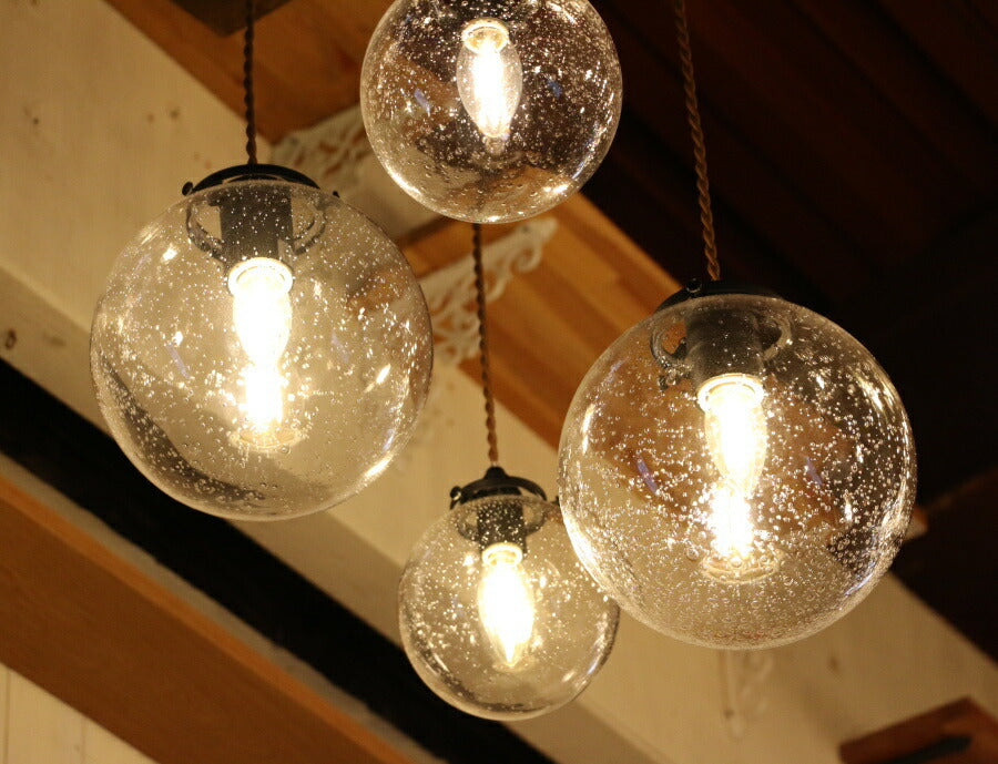 【LED電球付き】Sparkle・4灯ペンダントランプ(スパークル・4灯ペンダントランプ）ペンダントライト 照明 LED電球 おしゃれ リビング用 北欧 和室 ダイニング用 食卓用 アンティーク LE - 7