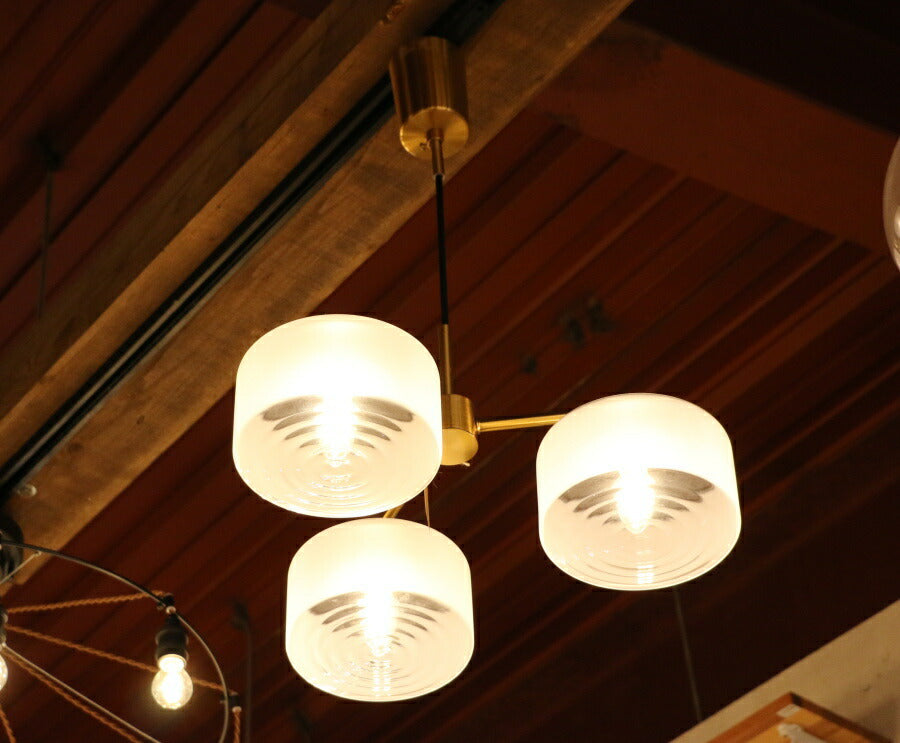 【LED電球付き】Trois・3灯ペンダントランプ(トロワ・3灯ペンダントランプ）ペンダントライト 照明 LED電球 おしゃれ リビング用 北欧 和室 ダイニング用 食卓用 アンティーク LED 玄関 - 2