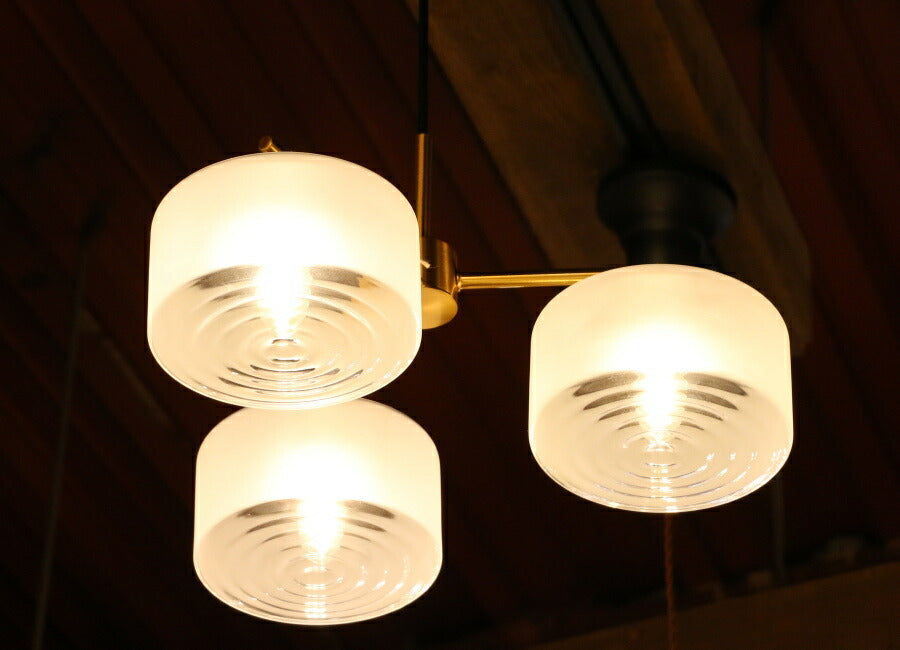 【LED電球付き】Trois・3灯ペンダントランプ(トロワ・3灯ペンダントランプ）ペンダントライト 照明 LED電球 おしゃれ リビング用 北欧 和室 ダイニング用 食卓用 アンティーク LED 玄関 - 9
